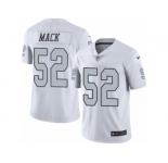 Youth Nike Oakland Raiders #52 Khalil Mack Limited White Rush NFL Jersey