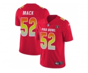 Youth Nike Oakland Raiders #52 Khalil Mack Red Stitched NFL Limited AFC 2018 Pro Bowl Jersey