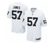 Youth Nike Oakland Raiders #57 Cory James Game White NFL Jersey