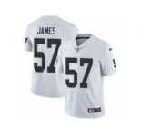 Youth Nike Oakland Raiders #57 Cory James Vapor Untouchable Limited White NFL Jersey