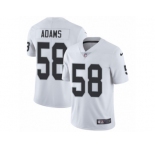 Youth Nike Oakland Raiders #58 Tyrell Adams White Vapor Untouchable Elite Player NFL Jersey