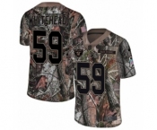 Youth Nike Oakland Raiders #59 Tahir Whitehead Limited Camo Rush Realtree NFL Jersey