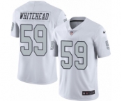 Youth Nike Oakland Raiders #59 Tahir Whitehead Limited White Rush Vapor Untouchable NFL Jersey