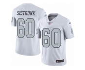 Youth Nike Oakland Raiders #60 Otis Sistrunk Limited White Rush NFL Jersey