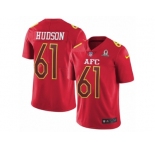 Youth Nike Oakland Raiders #61 Rodney Hudson Limited Red 2017 Pro Bowl NFL Jersey