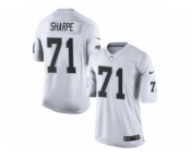 Youth Nike Oakland Raiders #71 David Sharpe Limited White NFL Jersey