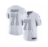 Youth Nike Oakland Raiders #71 David Sharpe Limited White Rush NFL Jersey