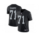 Youth Nike Oakland Raiders #71 David Sharpe Vapor Untouchable Limited Black Team Color NFL Jersey