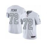 Youth Nike Oakland Raiders #72 Donald Penn Limited White Rush NFL Jersey