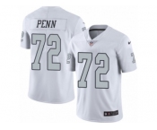 Youth Nike Oakland Raiders #72 Donald Penn Limited White Rush NFL Jersey