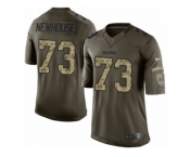 Youth Nike Oakland Raiders #73 Marshall Newhouse Limited Green Salute to Service NFL Jersey