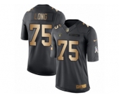 Youth Nike Oakland Raiders #75 Howie Long Limited Black Gold Salute to Service NFL Jersey