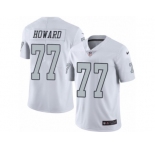 Youth Nike Oakland Raiders #77 Austin Howard Limited White Rush NFL Jersey