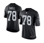 Youth Nike Oakland Raiders #78 Art Shell Black Team Color NFL Jersey