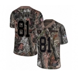 Youth Nike Oakland Raiders #81 Tim Brown Limited Camo Rush Realtree NFL Jersey
