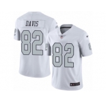 Youth Nike Oakland Raiders #82 Al Davis Limited White Rush NFL Jersey