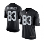 Youth Nike Oakland Raiders #83 Ted Hendricks Black Team Color NFL Jersey
