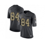 Youth Nike Oakland Raiders #84 Cordarrelle Patterson Limited Black 2016 Salute to Service NFL Jersey