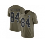 Youth Nike Oakland Raiders #84 Cordarrelle Patterson Limited Olive 2017 Salute to Service NFL Jersey
