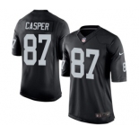 Youth Nike Oakland Raiders #87 Dave Casper Black Team Color NFL Jersey