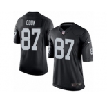 Youth Nike Oakland Raiders #87 Jared Cook Limited Black Team Color NFL Jersey