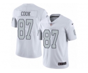 Youth Nike Oakland Raiders #87 Jared Cook Limited White Rush NFL Jersey