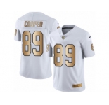 Youth Nike Oakland Raiders #89 Amari Cooper Limited White Gold Rush NFL Jersey