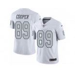 Youth Nike Oakland Raiders #89 Amari Cooper Limited White Rush NFL Jersey