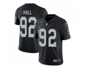 Youth Nike Oakland Raiders #92 P.J. Hall Black Team Color Stitched NFL Vapor Untouchable Limited Jersey