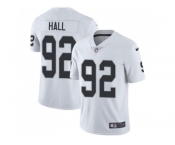 Youth Nike Oakland Raiders #92 P.J. Hall White Stitched NFL Vapor Untouchable Limited Jersey