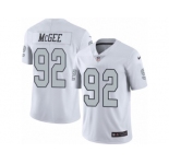 Youth Nike Oakland Raiders #92 Stacy McGee Limited White Rush NFL Jersey