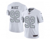 Youth Nike Oakland Raiders #92 Stacy McGee Limited White Rush NFL Jersey