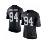 Youth Nike Oakland Raiders #94 Eddie Vanderdoes Limited Black Team Color NFL Jersey
