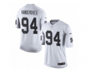Youth Nike Oakland Raiders #94 Eddie Vanderdoes Limited White NFL Jersey