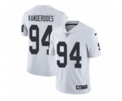 Youth Nike Oakland Raiders #94 Eddie Vanderdoes Vapor Untouchable Limited White NFL Jersey