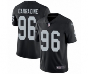 Youth Nike Oakland Raiders #96 Cornellius Carradine Black Team Color Vapor Untouchable Limited Player NFL Jersey