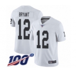 Youth Oakland Raiders #12 Martavis Bryant White Vapor Untouchable Limited Player 100th Season Football Jersey