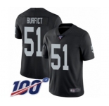 Youth Oakland Raiders #51 Vontaze Burfict Black Team Color Vapor Untouchable Limited Player 100th Season Football Jersey