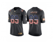 Youth Oakland Raiders #89 Amari Cooper Anthracite Salute to Service USA Flag Fashion Jersey