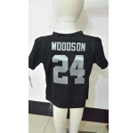 nike kids nfl jerseys oakland raiders #24 woodson black[nike][woodson]