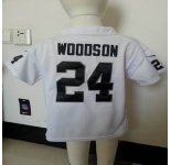 nike kids nfl jerseys oakland raiders #24 woodson white[nike][woodson]