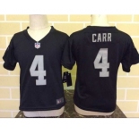 nike kids nfl jerseys oakland raiders #4 carr black[nike]