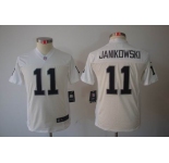 nike youth nfl jerseys oakland raiders #11 janikowski white[nike limited]
