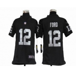 nike youth nfl jerseys oakland raiders #12 jacoby ford black[nike]