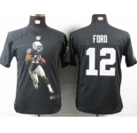 nike youth nfl jerseys oakland raiders #12 jacoby ford black[portrait fashion]