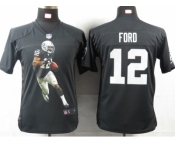 nike youth nfl jerseys oakland raiders #12 jacoby ford black[portrait fashion]