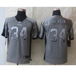 nike youth nfl jerseys oakland raiders #34 bo jackson grey[Elite drift fashion]