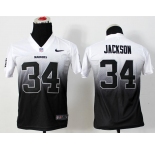 nike youth nfl jerseys oakland raiders #34 jackson white-grey[nike drift fashion][second version]