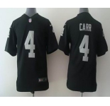 nike youth nfl jerseys oakland raiders #4 carr black[nike]