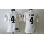 nike youth nfl jerseys oakland raiders #4 carr white[nike]
